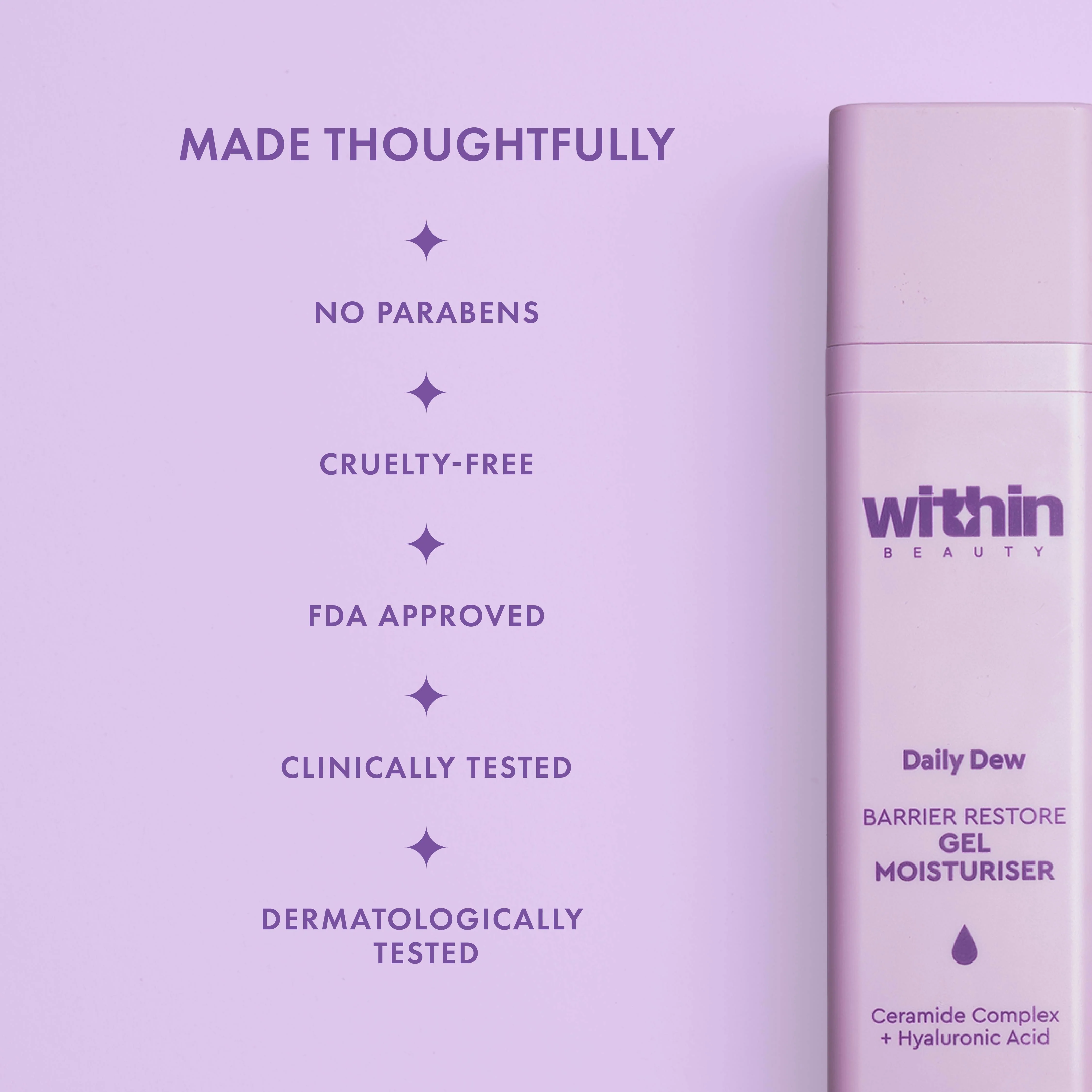 Daily Dew Barrier Restore Gel Moisturiser 50ml - Image 5